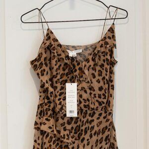 VERONICA BEARD Avenel Dress in Leopard Size 10